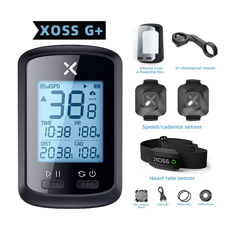 Ciclocomputador GPS velocímetro para bicicleta XOSS G plus G Caru Store