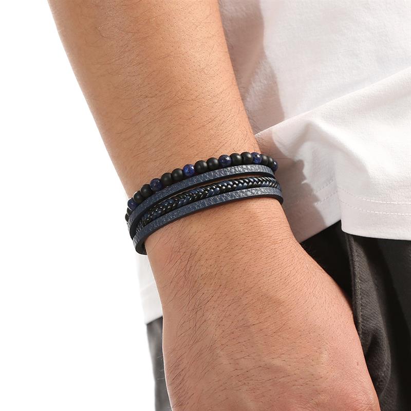 Pulseira de Couro de Alta Qualidade, para Homens Caru Store