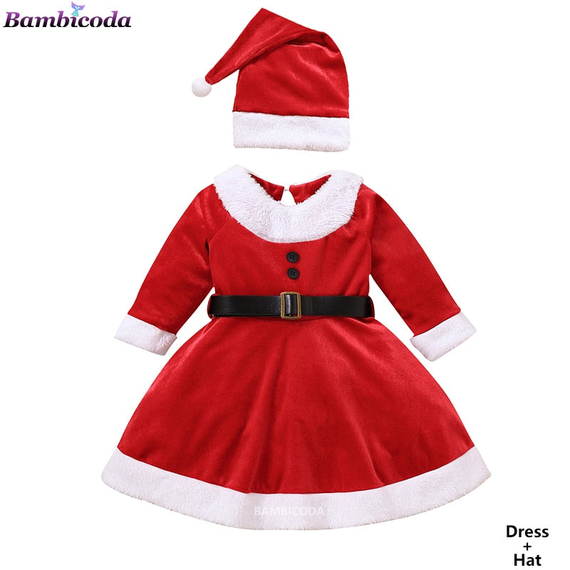 Fantasia Roupa de Natal Infantil Caru Store