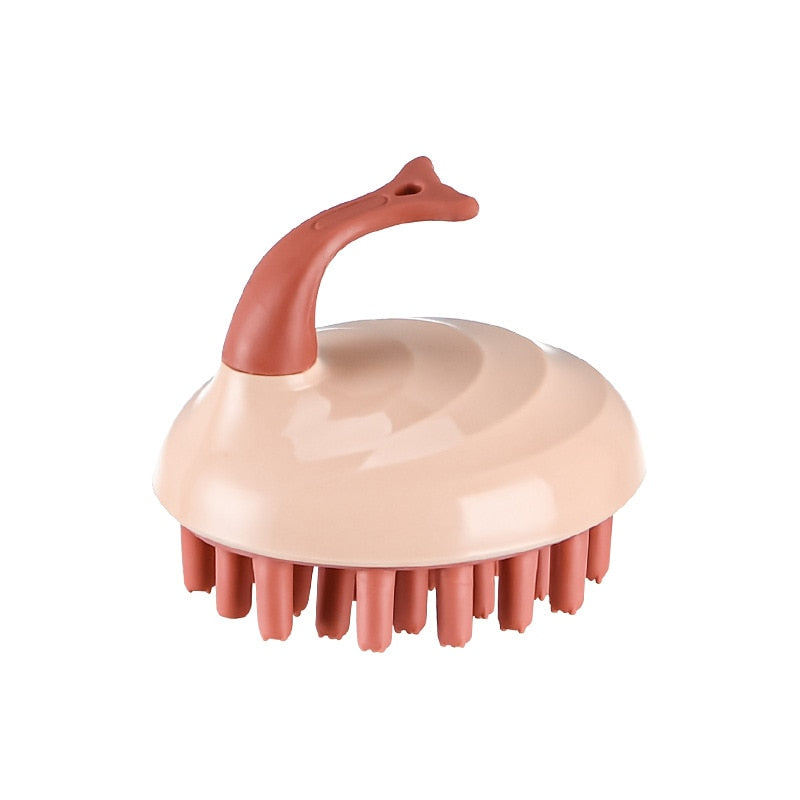 Escova de banho massagem couro cabeludo de silicone Caru Store
