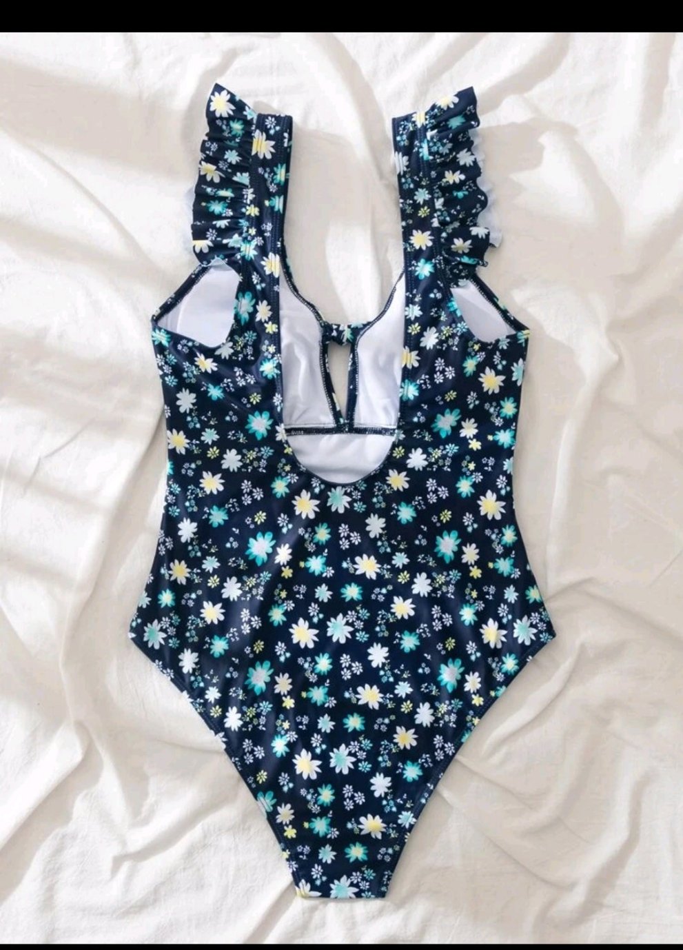 Maiô plissado florzinhas GG Caru Store