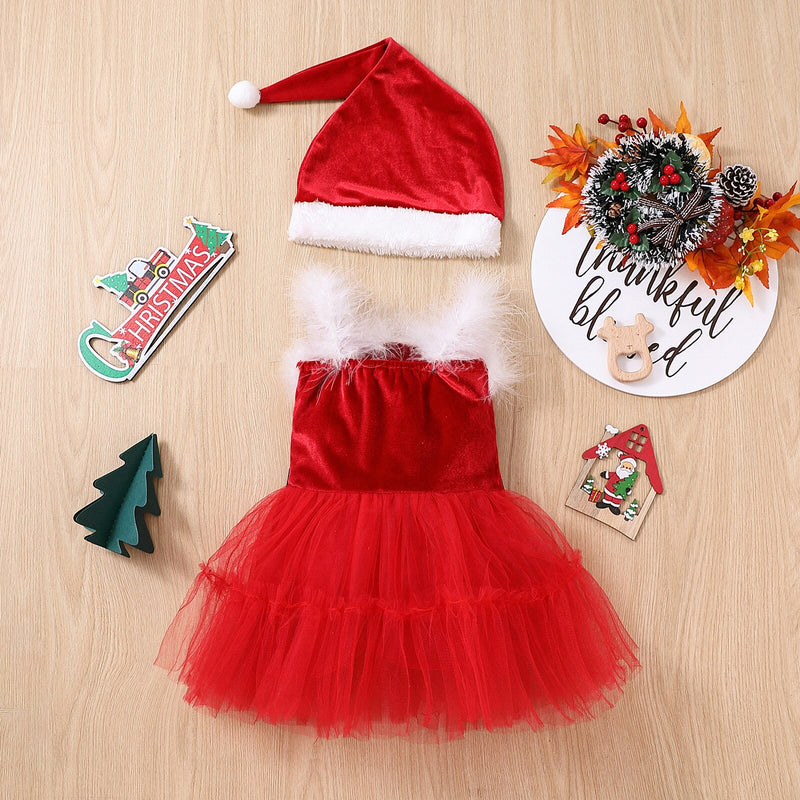 Fantasia Roupa de Natal Infantil Caru Store