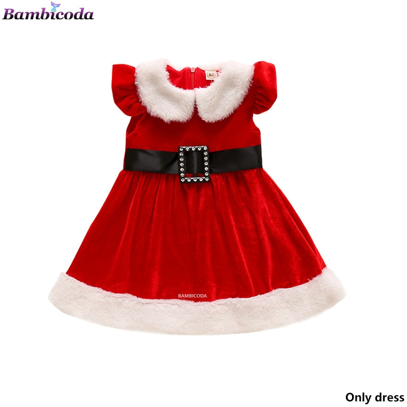 Vestido de Natal - 1 a 6 anos Caru Store