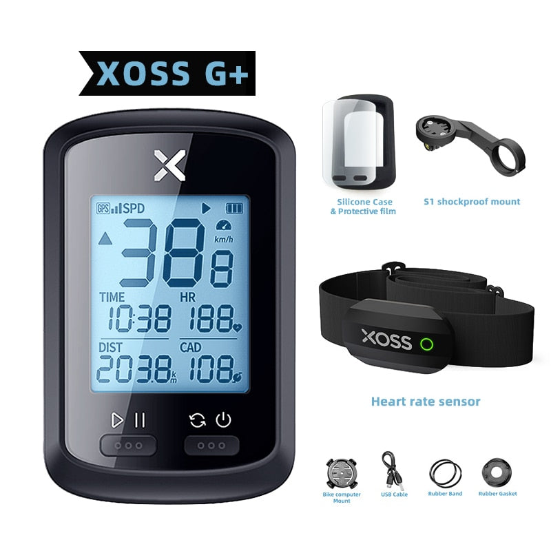 Ciclocomputador GPS velocímetro para bicicleta XOSS G plus G Caru Store