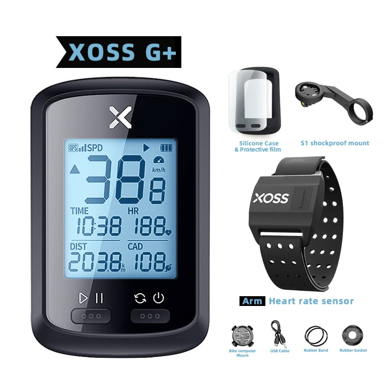 Ciclocomputador GPS velocímetro para bicicleta XOSS G plus G Caru Store