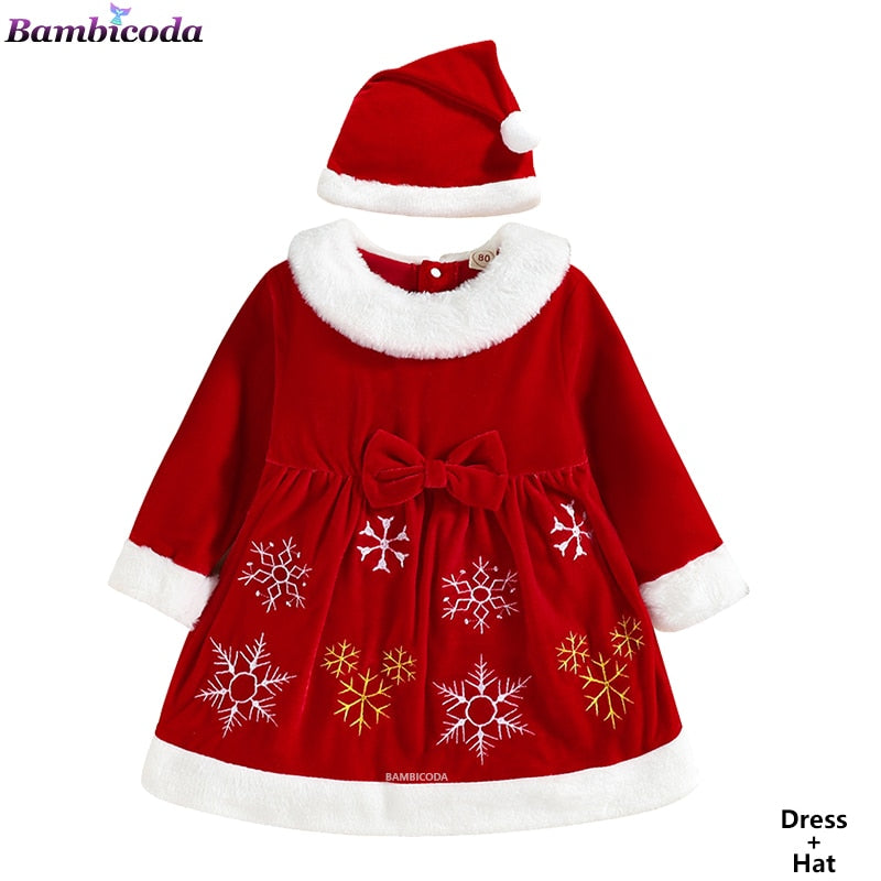 Vestido de Natal - 1 a 6 anos Caru Store