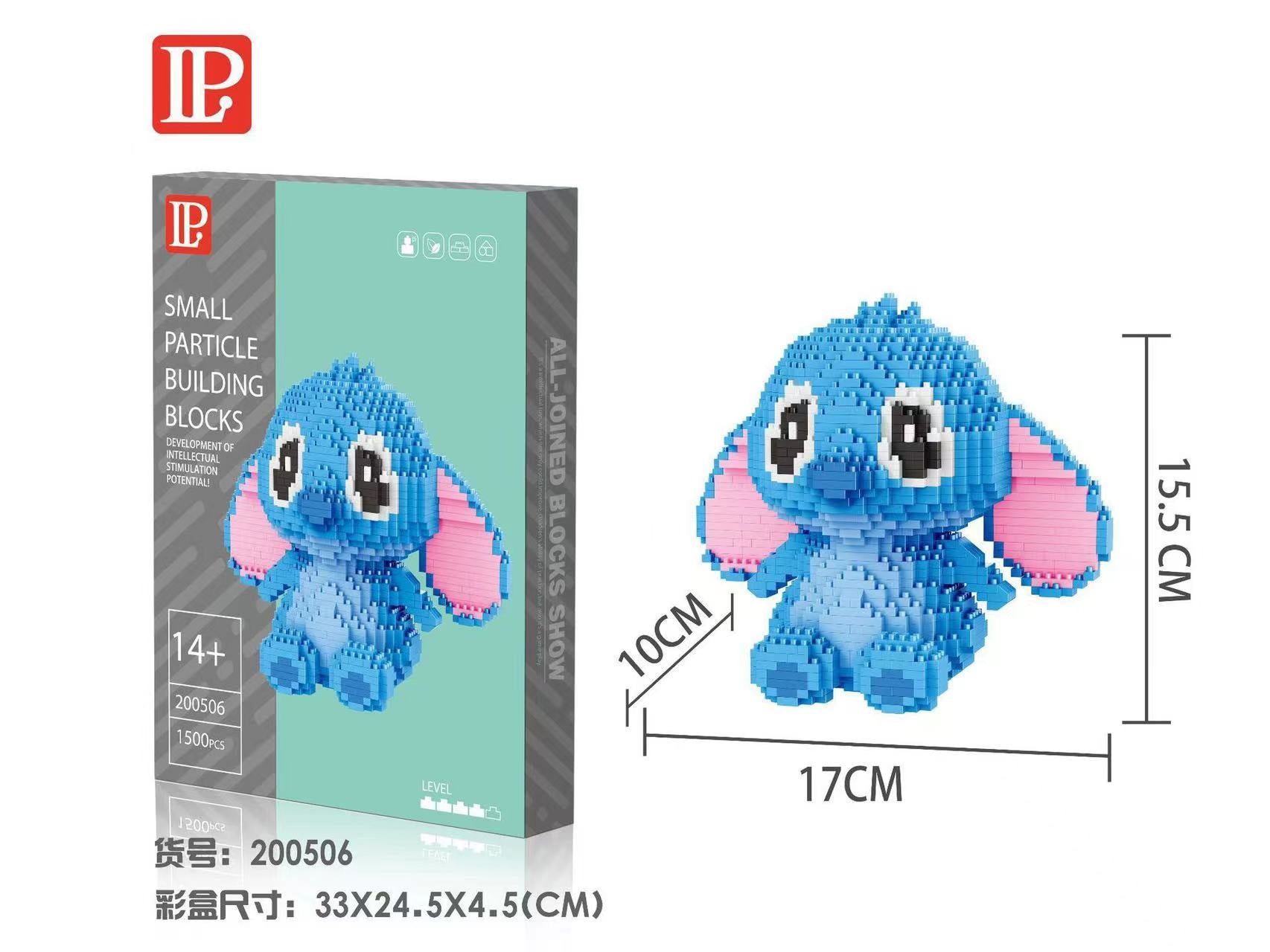 Disney stitch s ponto blocos de construção em miniatura diy Caru Store