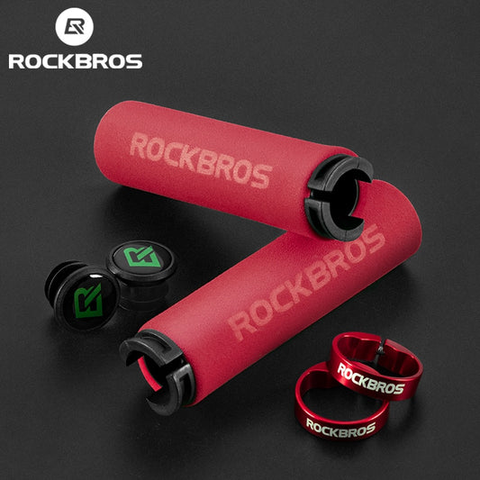ROCKBROS-Empunhadura para guidão de bicicleta, Caru Store