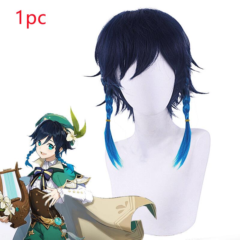 Venti Costume Game Genshin Impact Anime Cosplay Accessories Props Wig Cloak Suit Halloween Gift Caru Store