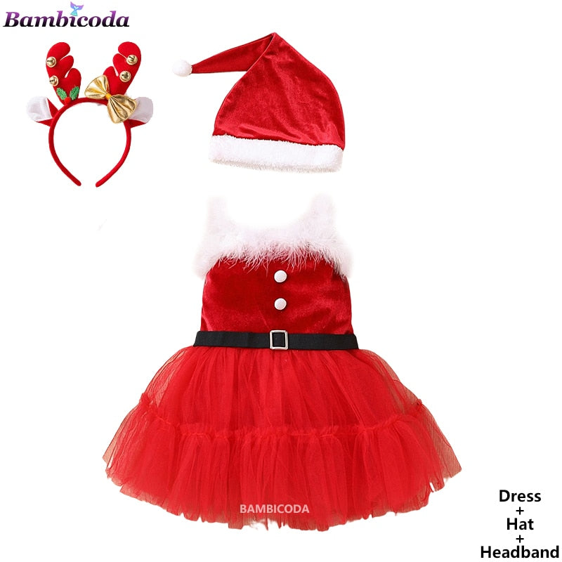 Fantasia Roupa de Natal Infantil Caru Store