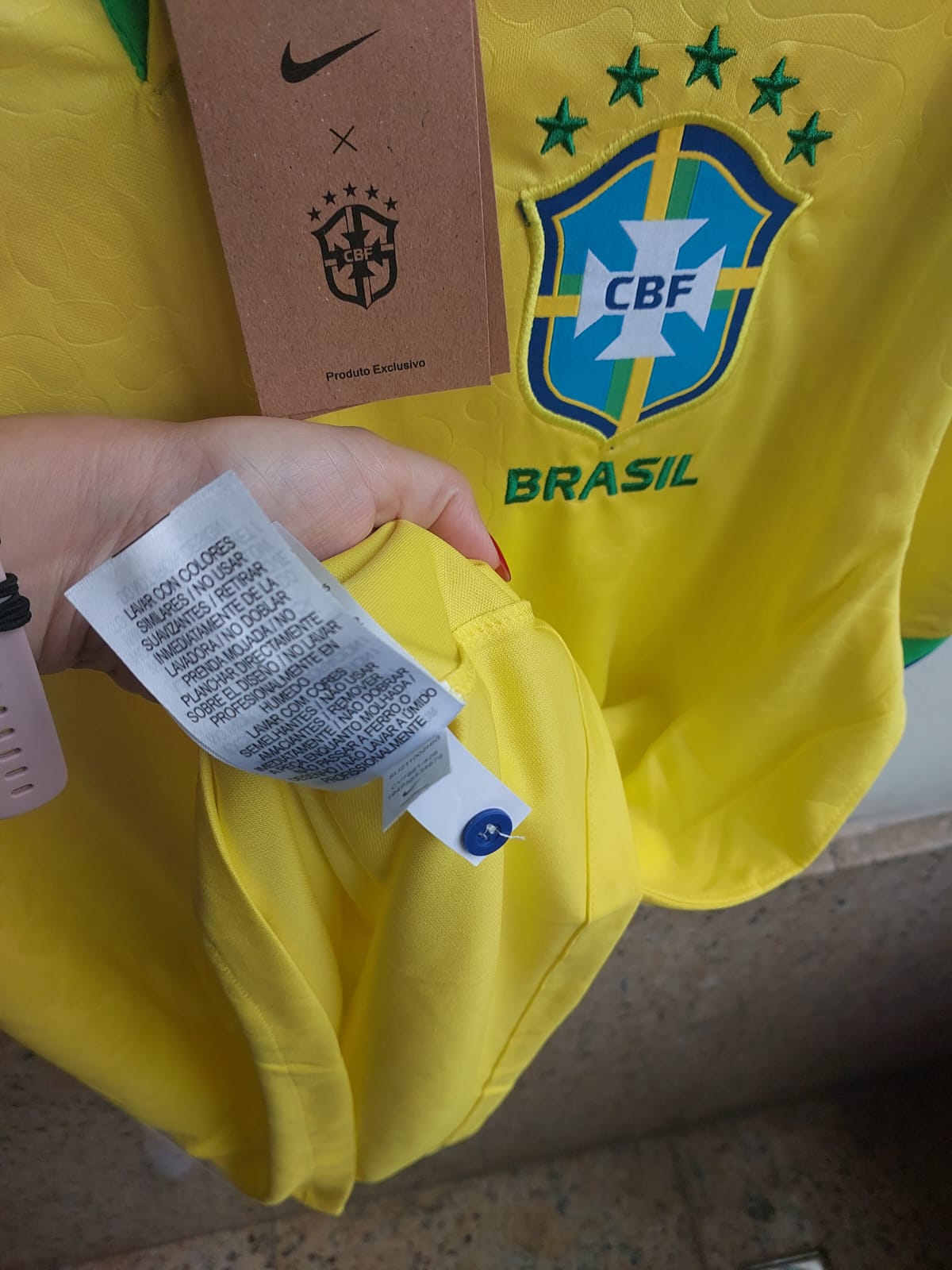 Camisa do Brasil - Amarela Torcedor Masculino - Copa 2022 Caru Store