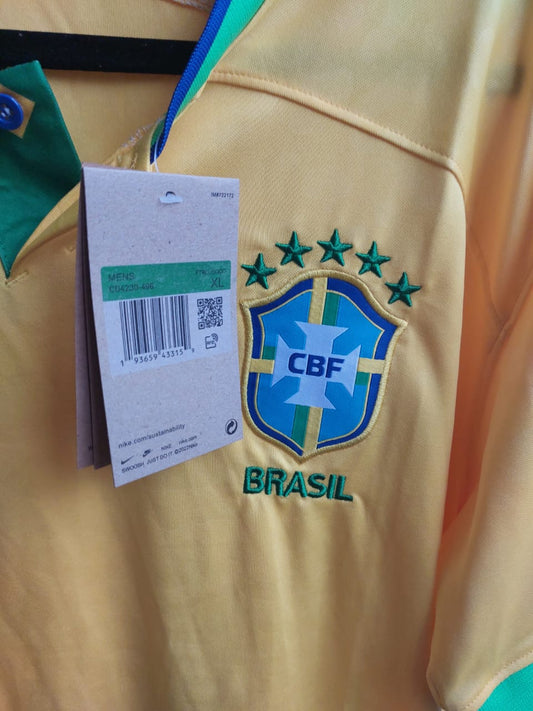 Camisa Brasil Amarela P *** pronta entrega *** Caru Store