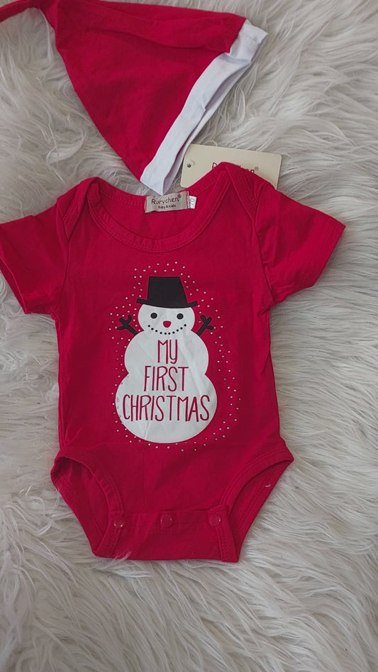 Body Bebê "Meu Primeiro Natal"